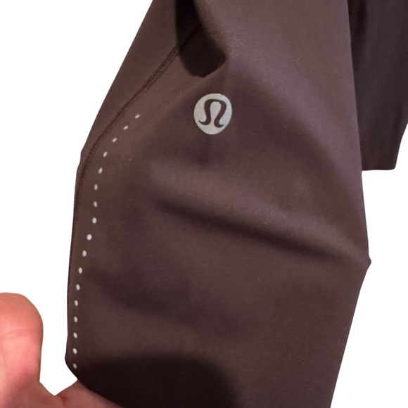 Lululemon ‘Fast Free’ Crop II *Nulux 19" Pelt Women’s Size 4 Pockets Gym - Picture 9 of 13